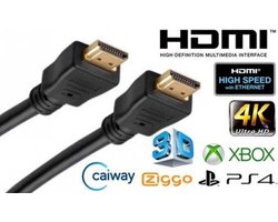 HDMI Kabel - 5 meter - Zwart - High Speed (TV - PC - Laptop - Beamer - PS3 - PS4 - Xbox)