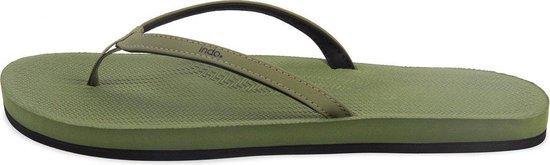 Indosole Flip Flops Essential Dames Slippers - Groen - Maat 37/38