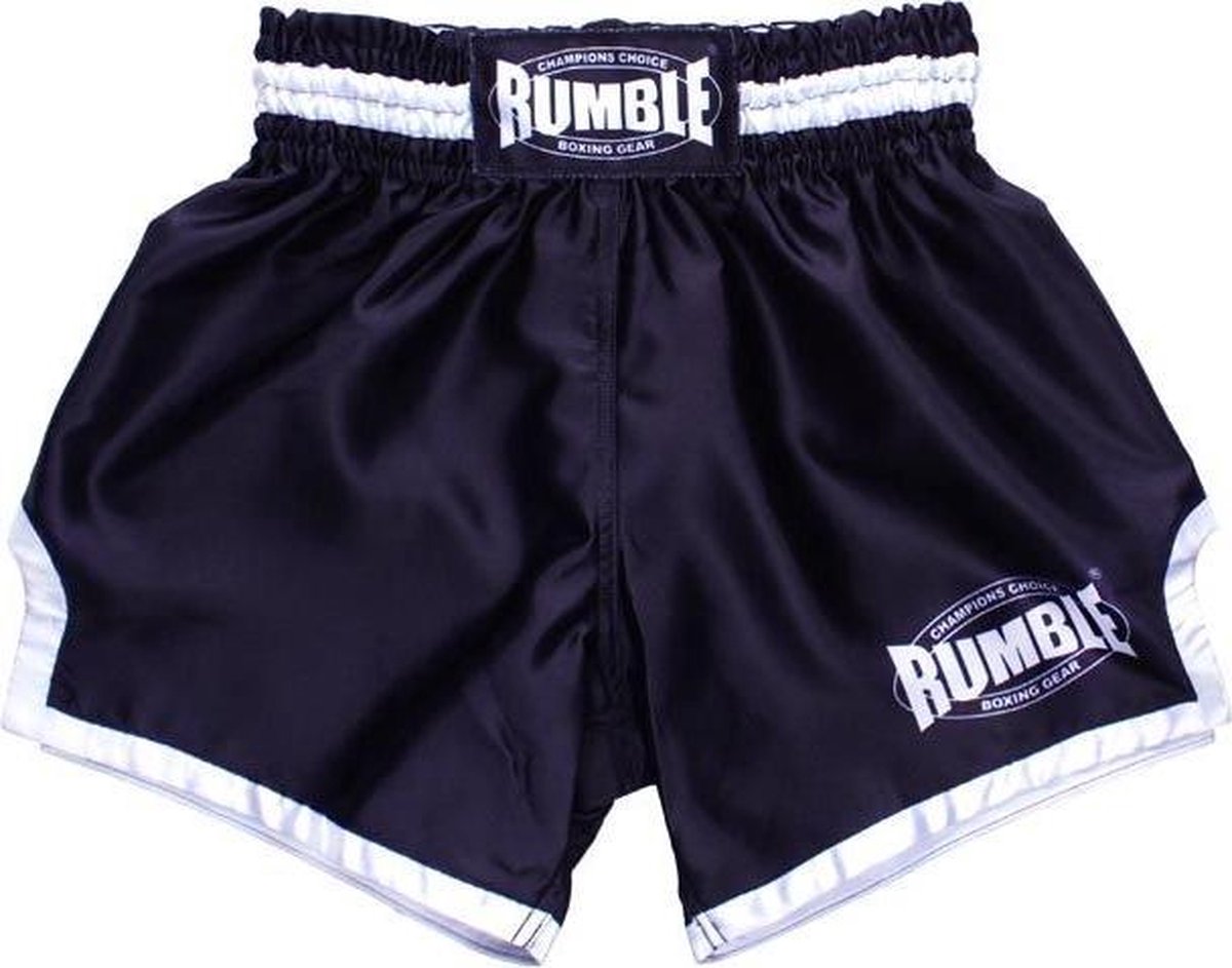 Rumble Kickboks Broekje RS-71 M Zwart-Wit