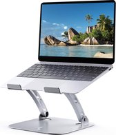 SWILIX ® Laptop Standaard - Laptophouder - Universeel Laptop Verhoger - Laptophouder reizen - Inklapbaar, draagbaar en Verstelbaar - Ergonomisch werken