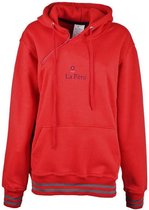 La Pèra Rode Hoodie Mannen en Dames Hooded sweater Unisex rood - Maat M