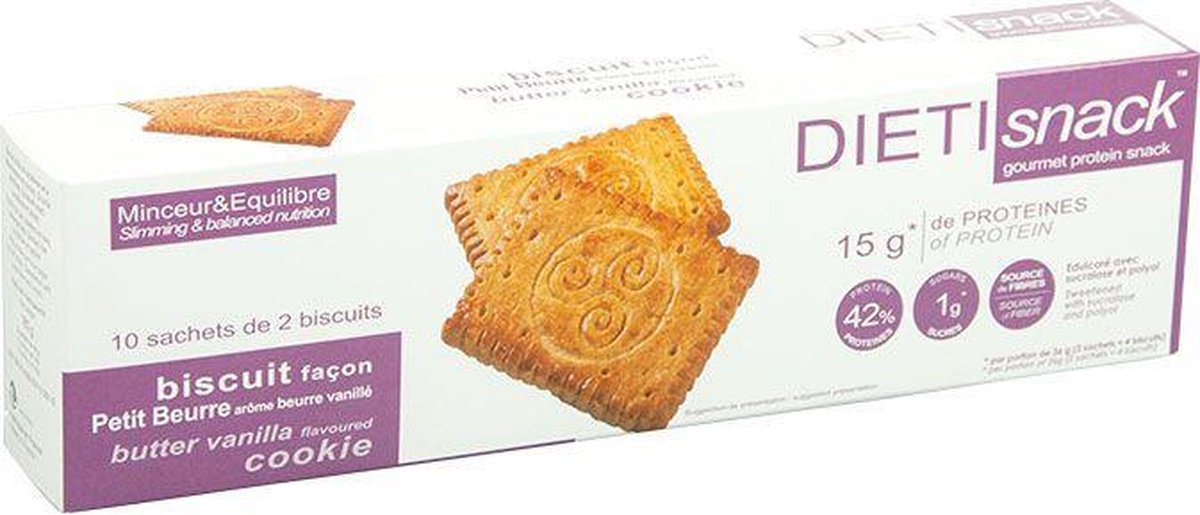Goedkoopste DietiSnack Biscuits Roombotersmaak