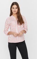 Vero Moda VMERIKA 34 SHIRT -  Tea Rose stripes White