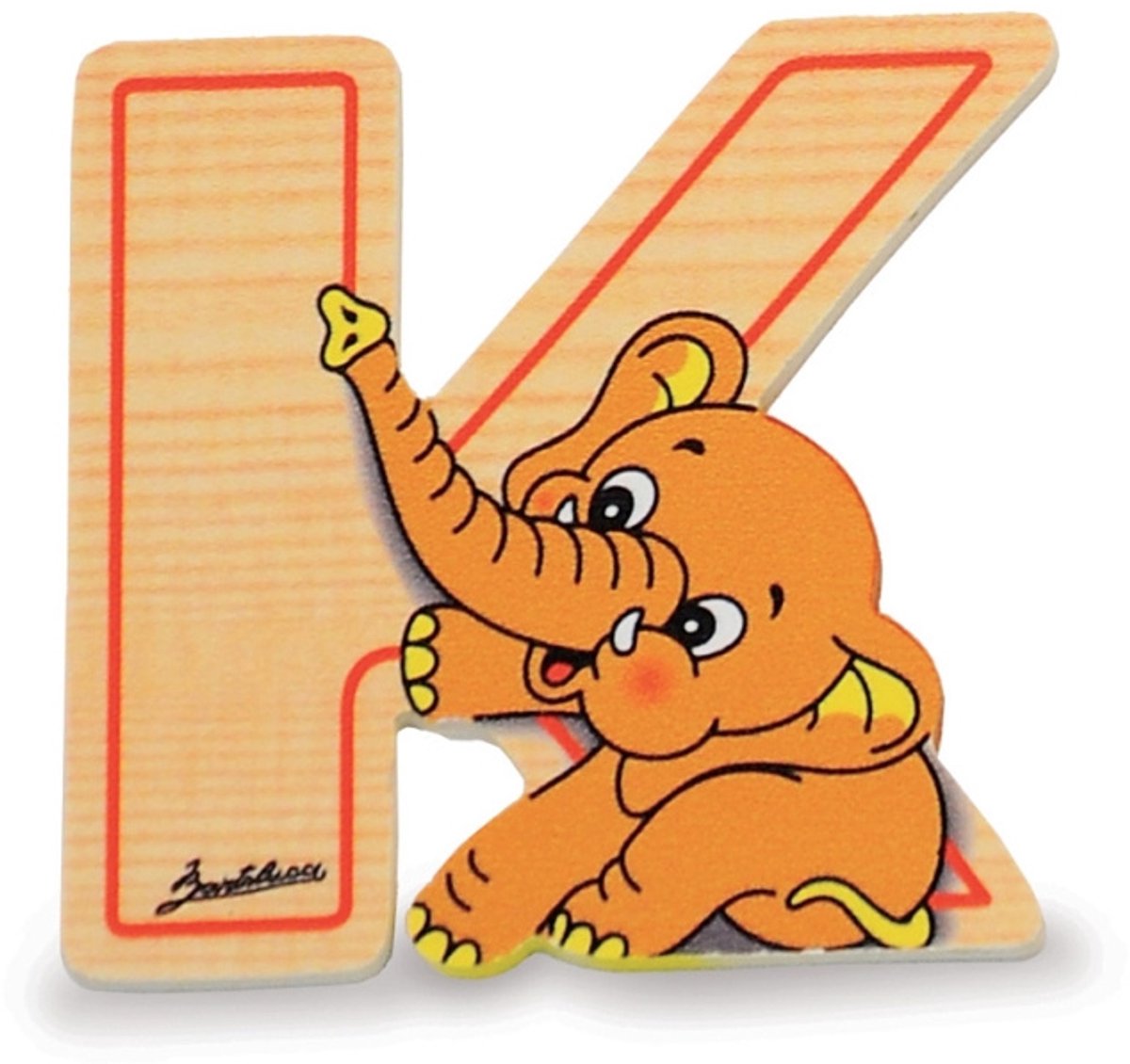 Alfabet letter hout klein K | Bartolucci