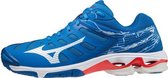 Mizuno Wave Voltage - Sportschoenen - blauw/wit/oranje - maat 42