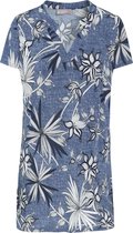 Cassis - Female - Tuniek met jeanslook en bloemenprint  - Denim