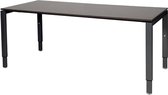 Verstelbaar Bureau - Domino 180x90 logan - zwart frame