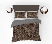 Refined Bedding - Dekbedovertrek - Panther Black Red - 1 persoons - 140x200/220