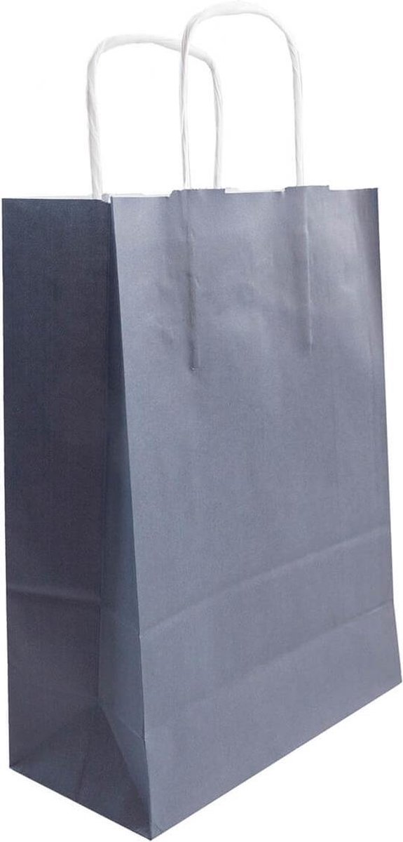 Papieren tasjes 50 stuks - Blauw_navy - A3 32x12x41 - Cadeautasjes - Papieren tasjes met handvat