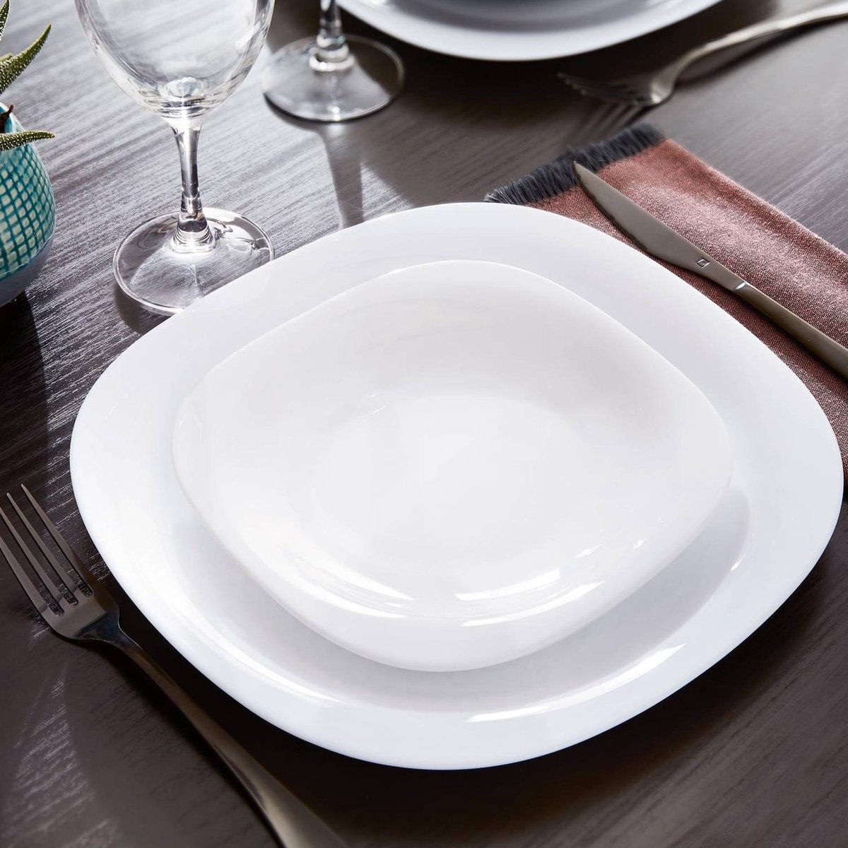 LUMINARC  Serviesset Carine Neo 18 stuks- Wit - 6 personen