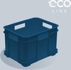 Opbergdoos, Eco Plastic (PP), 35x27x22 cm, 16 L, blauw