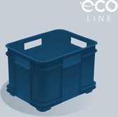 Opbergdoos, Eco Plastic (PP), 35x27x22 cm, 16 L, blauw