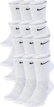 Nike Nike Everyday Cushion Crew Sokken Sokken - Maat 38-42 - Unisex - wit - zwart