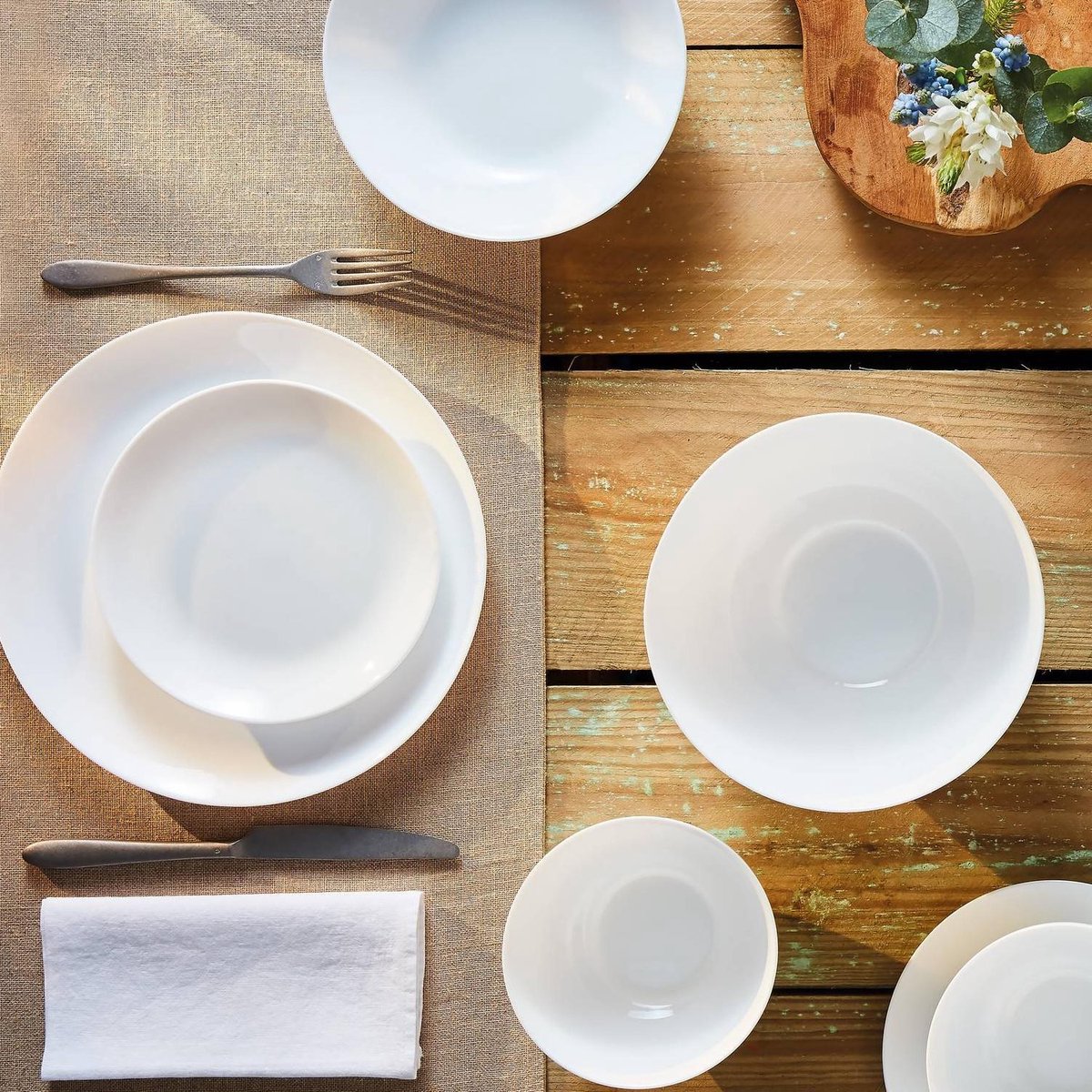 LUMINARC Diwali serviesset 18 delig/ 6 personen - Wit