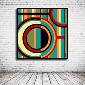 Modern Art N° 108 Poster in lijst - 95 x 95 cm Fotopapier Mat 180 gr Framed - Popart Wanddecoratie