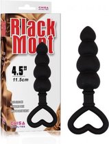 Chisa - Black Mont - Beaded Love Probe - 11 Cm - Anale beads - zwart