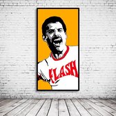 Pop Art Freddie Mercury Poster - 100 x 50 cm Fotopapier Mat 180 gr - Popart Wanddecoratie