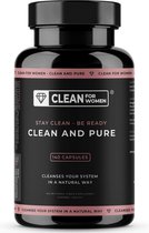 Clean for Women - Clean and Pure 140 capsules | Vezel supplement met Psyllium Husk | + 8 natuurlijke ingrediënten | 100% natuurlijke darmreiniging voor vrouwen