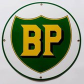 BP Logo rond Emaille Wandbord 30 cm