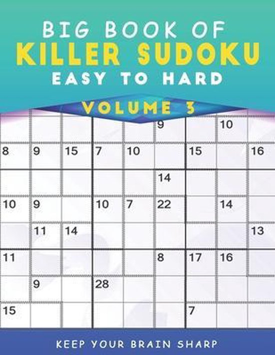 Big Book Of Killer Sudoku Easy To Hard Volume 3 - 1000+ Mind ... - cover