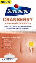 Davitamon Cranberry - Cranberrycapsules met D-Mannose en Hibiscus- Voedingssupplement - 30 capsules