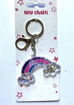 Magic Glitter sleutelhanger Regenboog