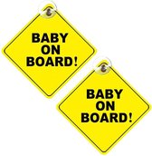 Babyonboard met zuignap - 2 stuks