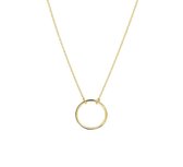 YO&NO - Ketting - Goud - Rondje -  0,8 mm - 40 - 42 - 44 cm - 585 goud