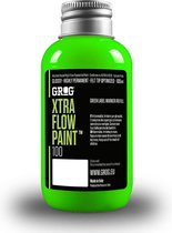 GROG Xtra Flow Paint - navul verf - 100ml - voor squeezers en dabbers - graffiti - Neon Green