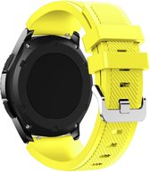 YONO Classic Bandje 22mm - Horlogebandje geschikt voor Samsung Galaxy Watch 46mm / 3 (45mm) / Gear s3 - Polar Vantage M2 / Grit X - Huawei Watch GT 3 (pro) / 2 - Amazfit GTR - Geel