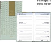 Brepols Schoolagenda 2021-2022 - Vintage - Blauw - 9x 16 cm