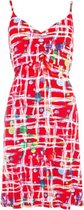 NED Jurk Nori Sl Red Bubbles 500 Red Dames Maat - S