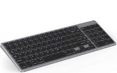 SAMTECH Toetsenbord Draadloos met Bluetooth 3.0 - universeel wireless keyboard - geschikt voor o.a. Mobiel, Laptop, Surface, Apple Macbook, PC, Dell, HP, en Samsung – Space Gray