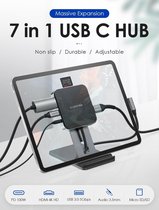 Lention-D42 HACR-Usb C Hub Met 4K Hdmi-Sd/Micro-Sd Kaartlezer-Geschikt Voor Ipad Pro-Koptelefoonaansluiting