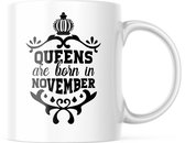 Verjaardag Mok Queens are born in november