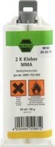 2-Componentenlijm flacon 50ml - Methylmetacrylat - 3 stuk(s)