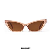 PHRAMES® - Zoë Ice Tea Brown – Zonnebril – Gepolariseerd – Dames - UV400 - Compleet met beschermhoes en lensdoekje