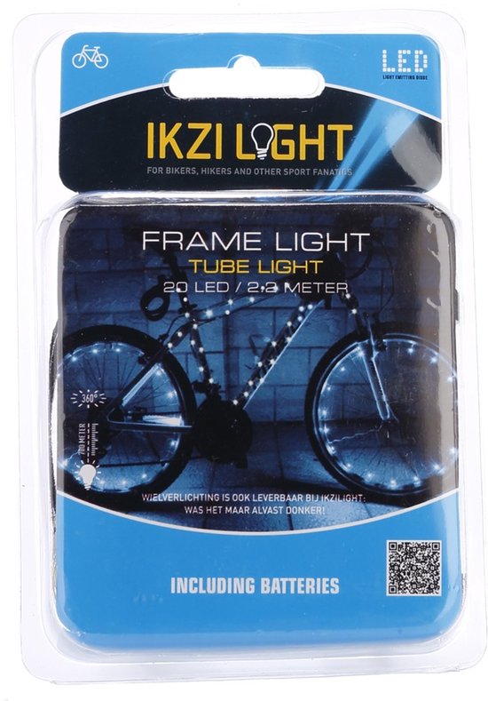 IKZI framelicht/wiellicht slang 20 led's wit — afbeelding 4