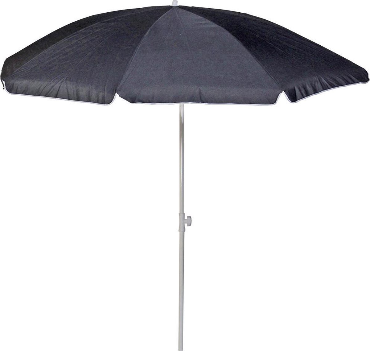 Strandparasol grijs 200 cm - Strandparasol met knikarm - Kleine parasol - Kinder parasol