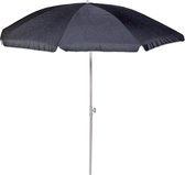 Strandparasol grijs 200 cm - Strandparasol met knikarm - Kleine parasol - Kinder parasol