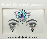 DW4Trading Gezichtsversiering - Gezichtsjuwelen - Tattoo Sticker - Face Jewels -  Festival - Decoratie Crystal 13