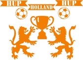 Voetbal autocollant Championnats d' Europe (fenêtre) mis hup hup réutilisable holland | Stickers Décoration Rosami