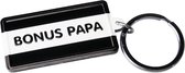Black & White keyring "Bonus Papa" | Vaderdag | Cadeau Tip