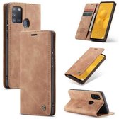 Caseme - Samsung Galaxy A21s - Retro Wallet Case - Bruin
