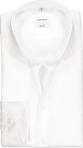 Seidensticker shaped fit overhemd - wit twill - Strijkvrij - Boordmaat: 44