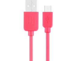 HAWEEL 1 m Hoge Snelheid 35 Cores Micro USB naar USB Data Sync Oplaadkabel, voor Galaxy, Huawei, Xiaomi, LG, HTC en andere Smart Phones (rood)