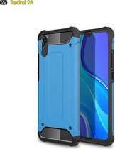 Voor Xiaomi Redmi 9A Magic Armor TPU + pc combinatiebehuizing (blauw)