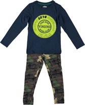 Vingino Wolf Jongens Shortama - Multicolor Army Green - Maat 98-104