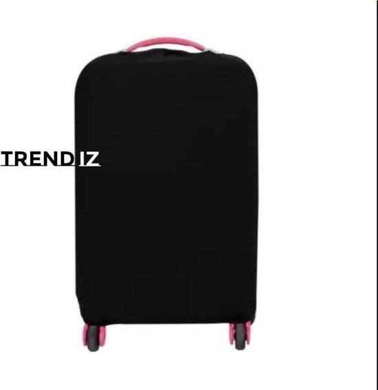 TRENDIZ Valise couvre 55 cm - valise Housse de protection - Zwart -  étiquette de naam... | bol.com