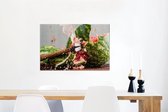 Canvas Schilderij Watermeloen - Fruit - Eten - 90x60 cm - Wanddecoratie